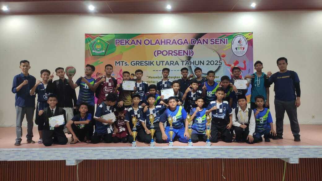 MTs Maskumambang Rebut 6 Trophy di Ajang PORSENI Gresik Utara