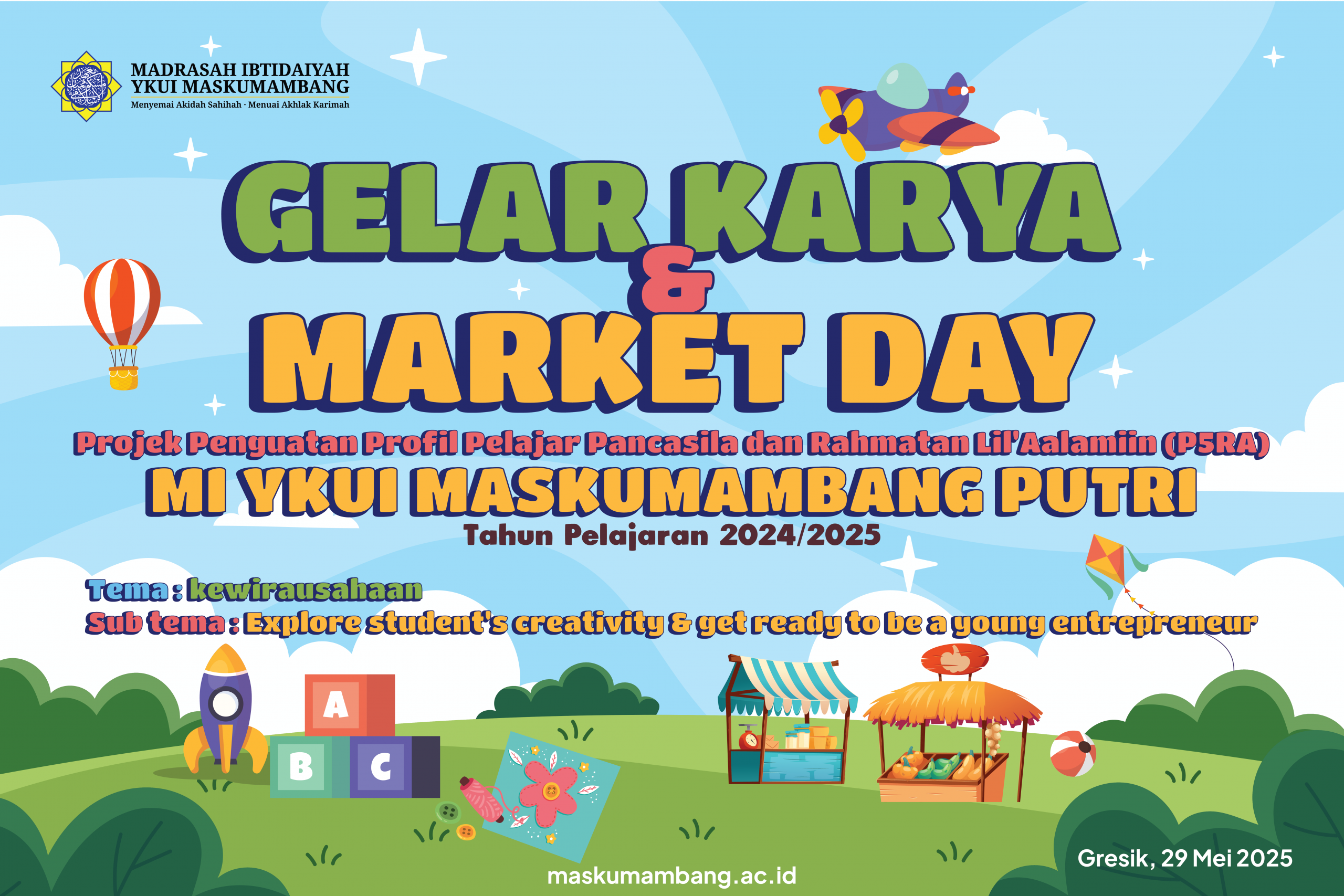 Gelar Karya Projek Penguatan Profil Pelajar Pancasila dan Rahmatan lil'alamin MI YKUI Maskumambang