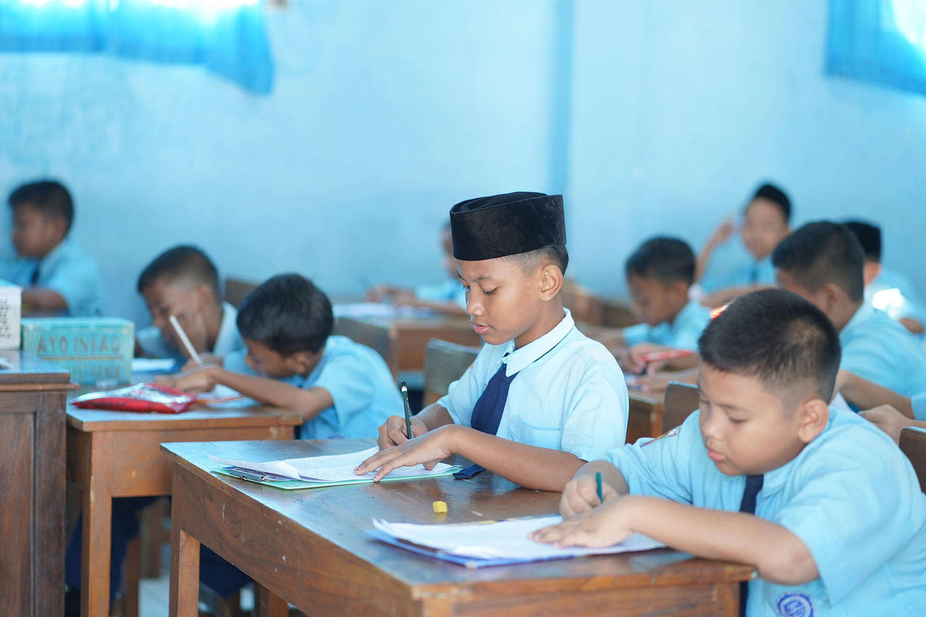 Pelaksanaan Ujian Akhir Semester Serentak Pondok Pesantren Maskumambang