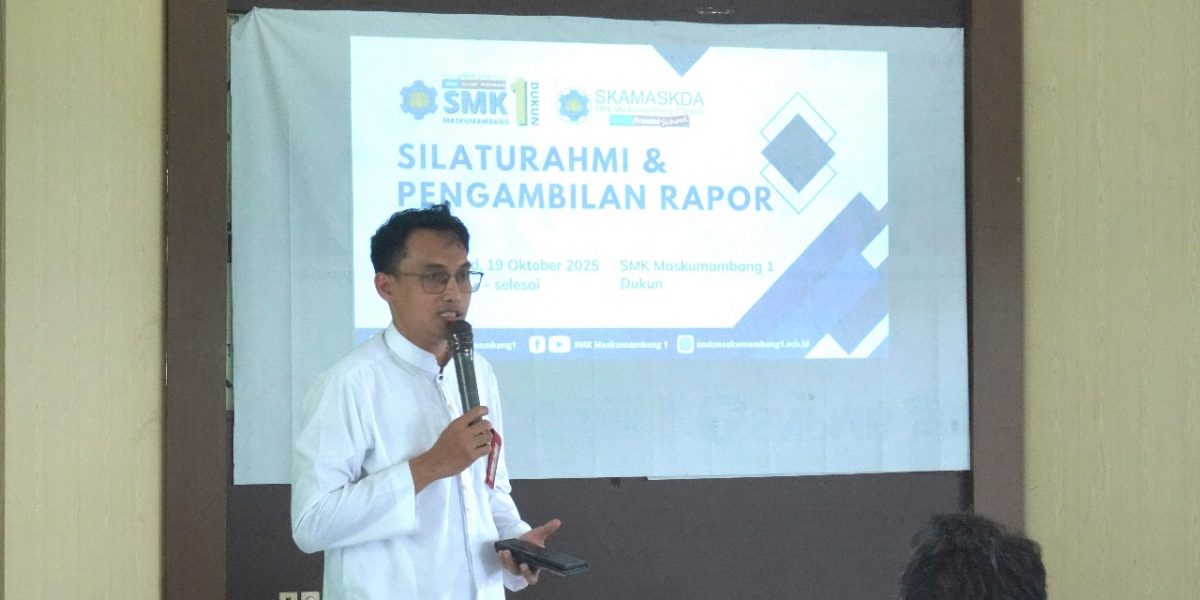 Silaturahmi dan pembagian rapor SMK Maskumambang