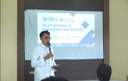 Silaturahmi dan pembagian rapor SMK Maskumambang