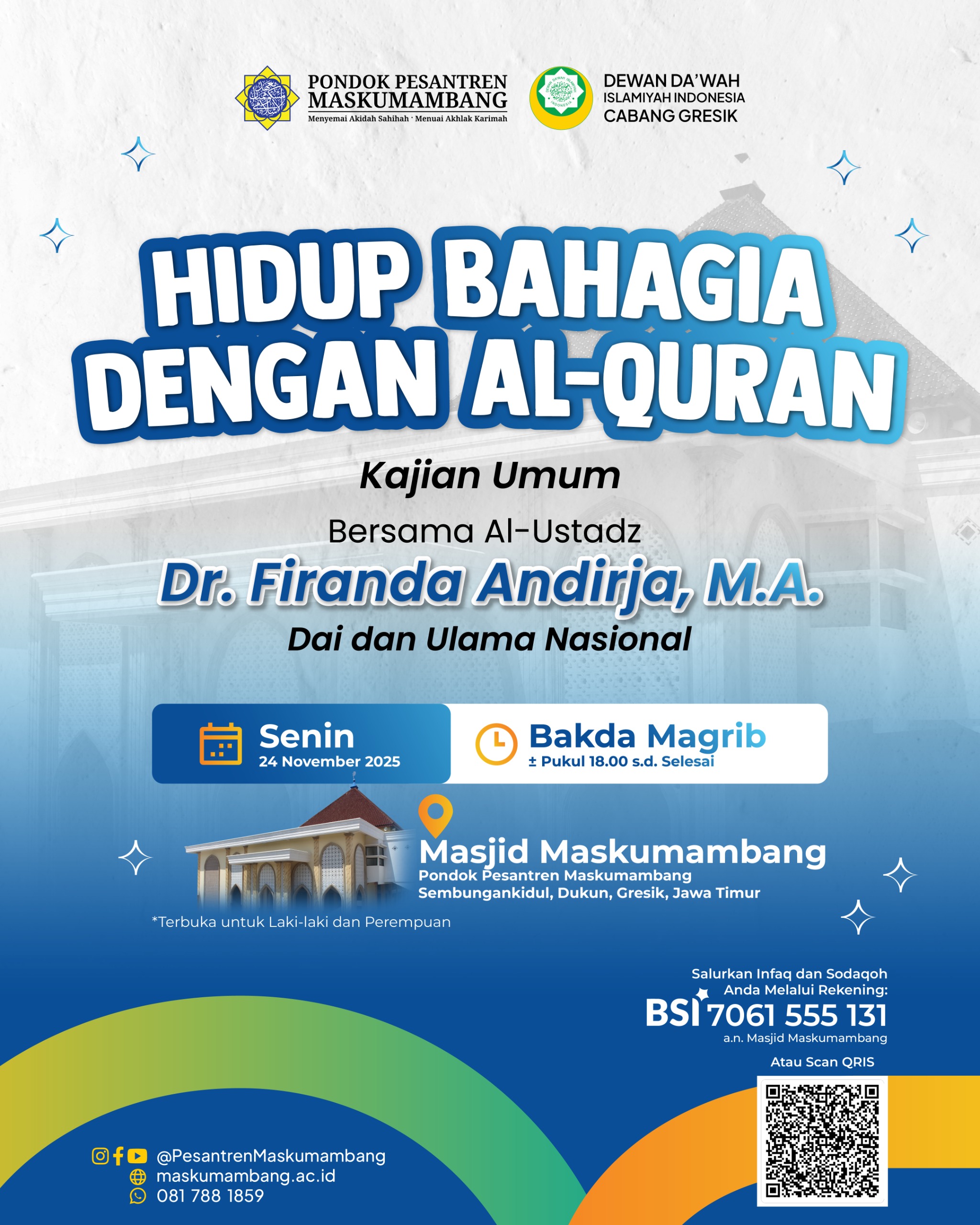 KAJIAN UMUM: HIDUP BAHAGIA DENGAN AL-QURAN