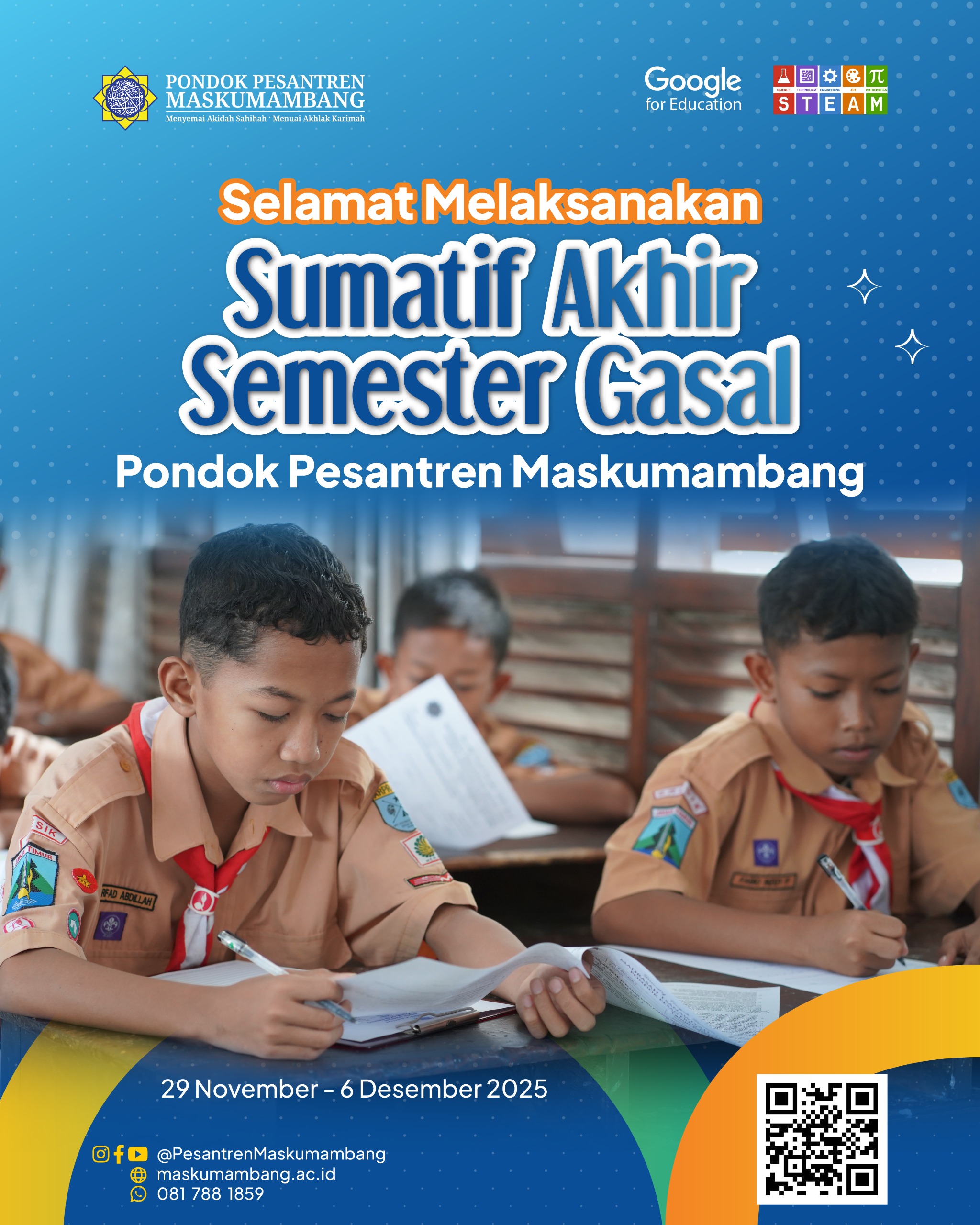 Sumatif Akhir Semester Gasal Pondok Pesantren Maskumambang.