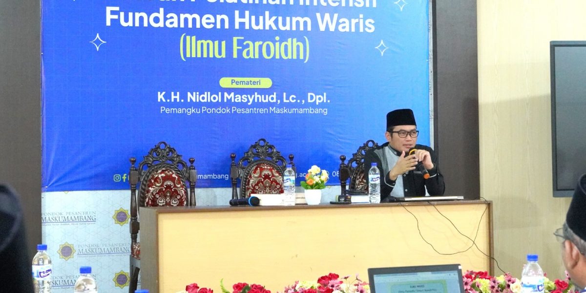 Daurah Pelatihan Intensif Fundamen Hukum Waris (Ilmu faroidh) - K.H. Nidlol Masyhud Pondok Pesantren Maskumambang