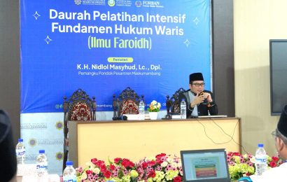 Daurah Pelatihan Intensif Fundamen Hukum Waris (Ilmu faroidh) - K.H. Nidlol Masyhud Pondok Pesantren Maskumambang