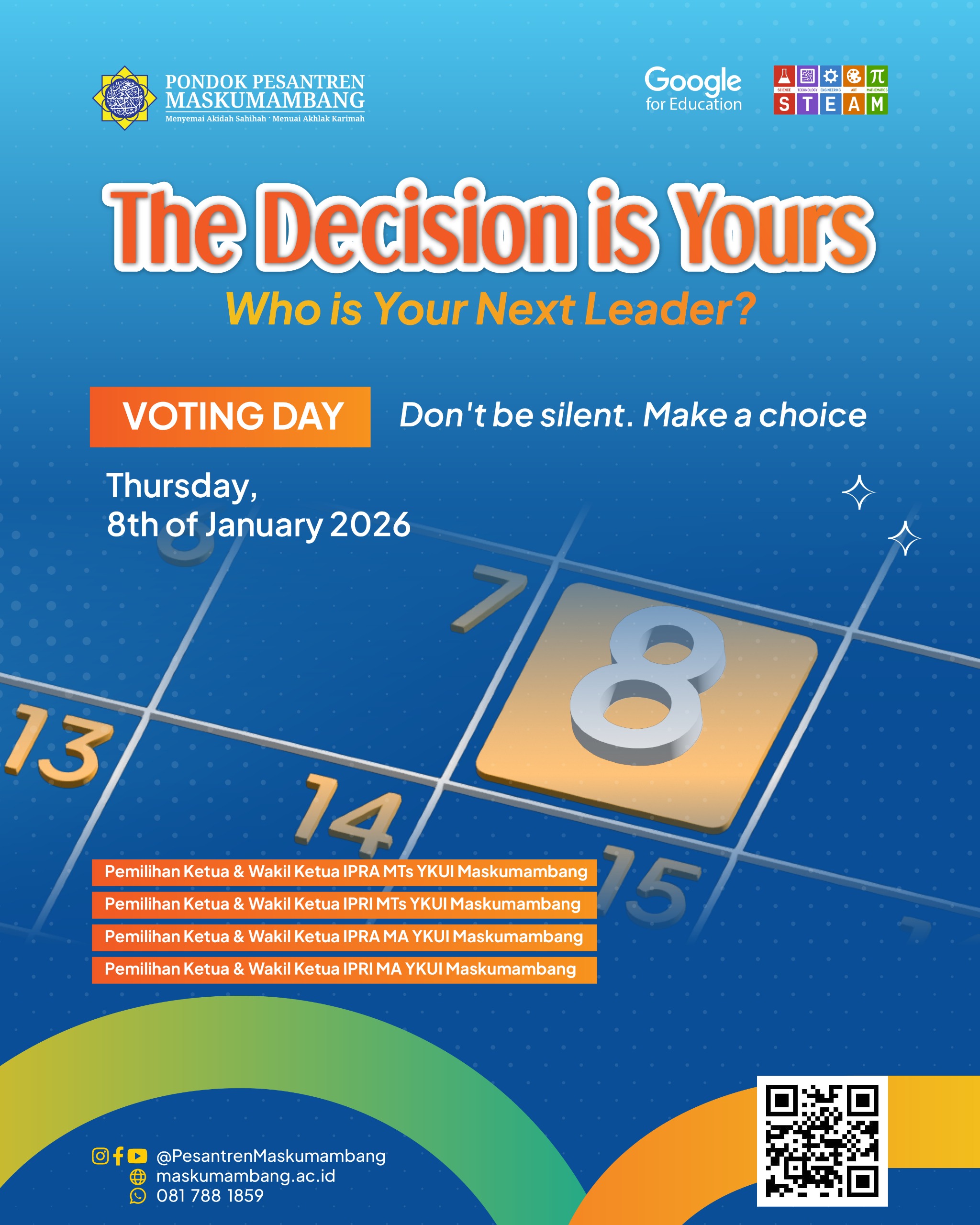 Pemilihan Ketua dan Wakil Ketua IPRA-IPRI MTs-MA YKUI Maskumambang