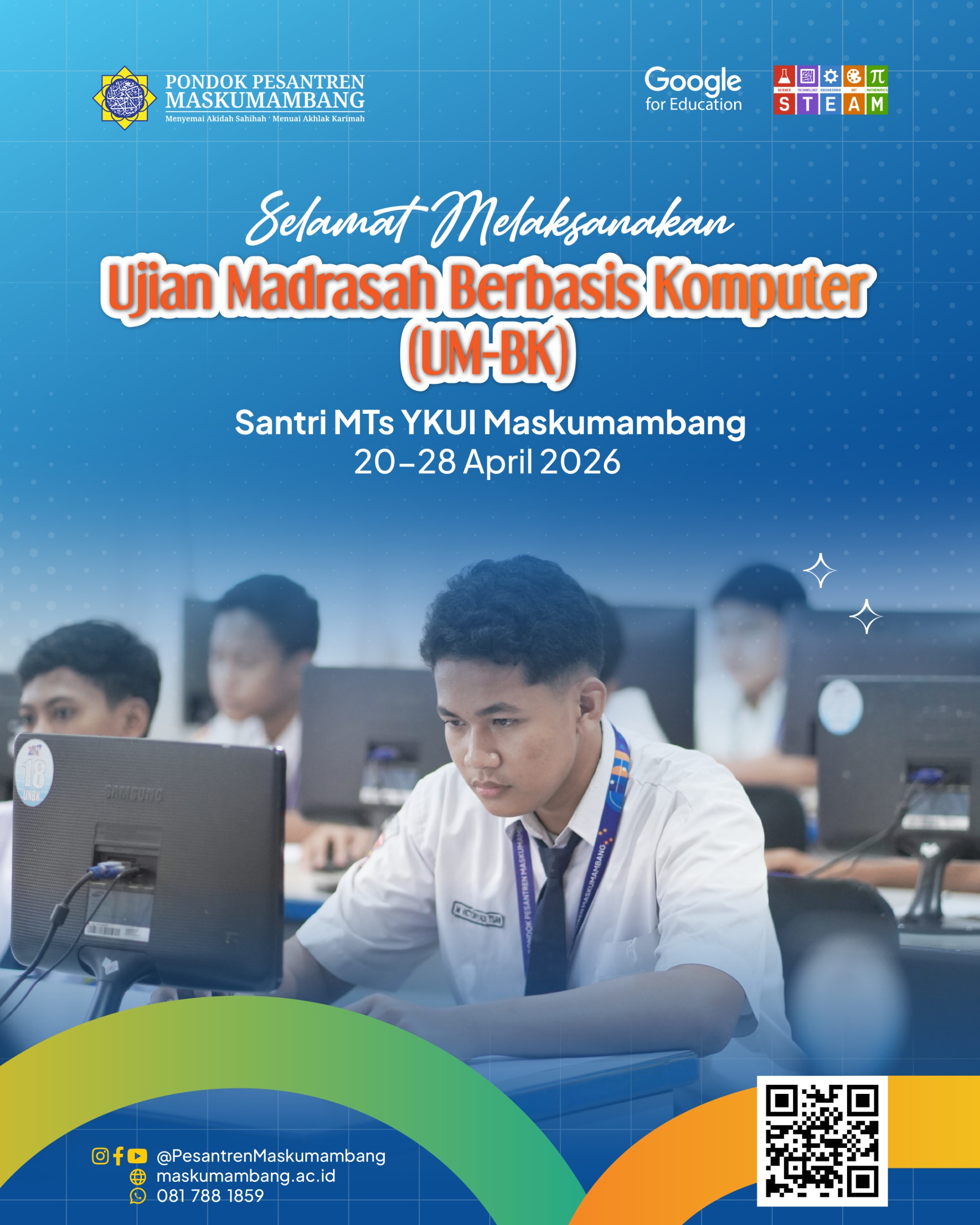 Ujian Madrasah Berbasis Komputer MTs YKUI Maskumambang 2026