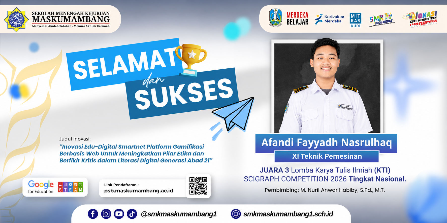 Juara-3-Nasional,-Santri-SMK-Maskumambang-Raih-Prestasi-di-Lomba-Karya-Tulis-Ilmiah-SCIGRAPH-Competition-2026